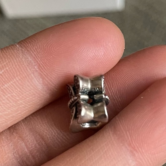 Retired Pandora Dazzling Purple Butterfly Charm Purple & Clear CZ - Picture 9 of 9